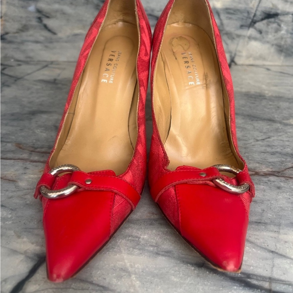 Versace jeans red shoes size 39